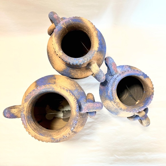 Designer clay pots, Vase, Jug for Flowers, Vintage vase, 3 piece - Picture 8 of 8